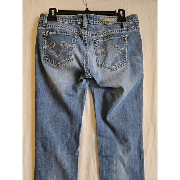 BE ROCK FOR EXPRESS Jeans Women's 28 (30x31.5) Blue Low-Rise Skinny Denim GUC - Picture 1 of 12